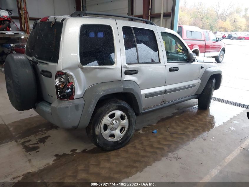 1J8GL48K15W713893 2005 JEEP LIBERTY SPORTphoto 4