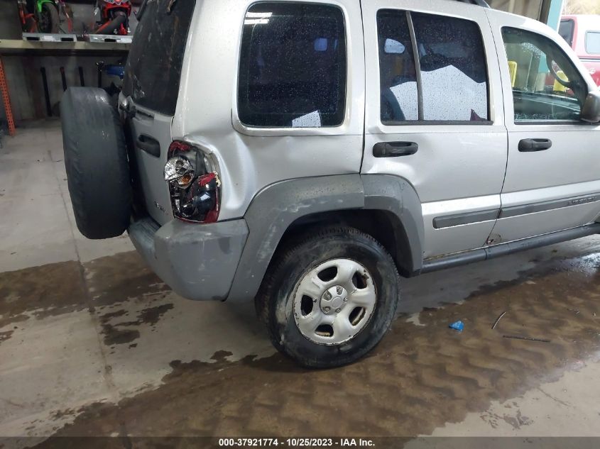 1J8GL48K15W713893 2005 JEEP LIBERTY SPORTphoto 6