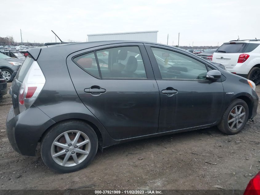 2013 TOYOTA PRIUS C ONE/TWO/THREE/FOUR - JTDKDTB38D1534689