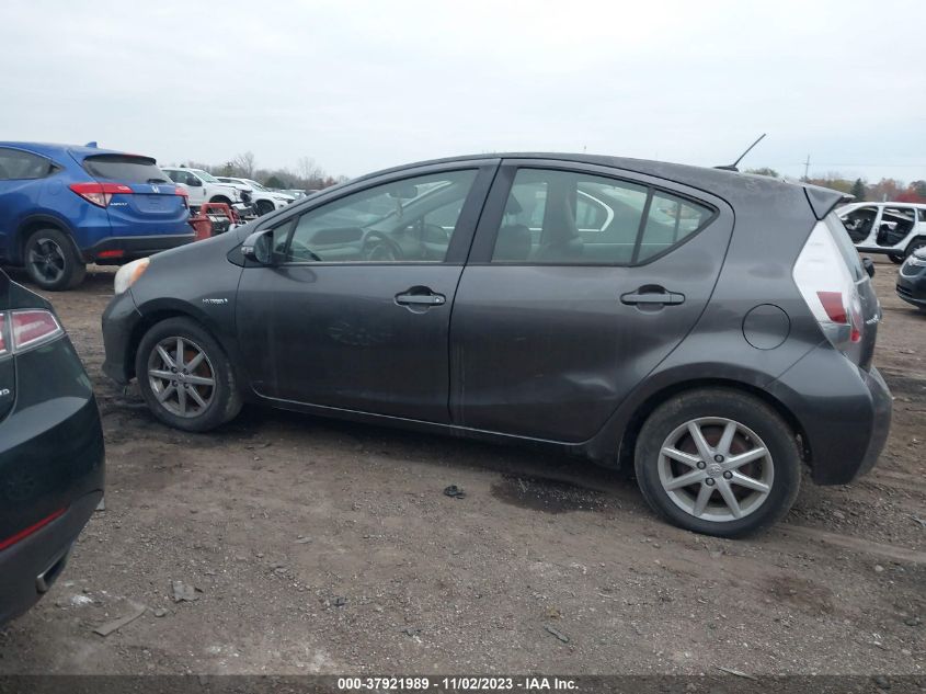 2013 TOYOTA PRIUS C ONE/TWO/THREE/FOUR - JTDKDTB38D1534689