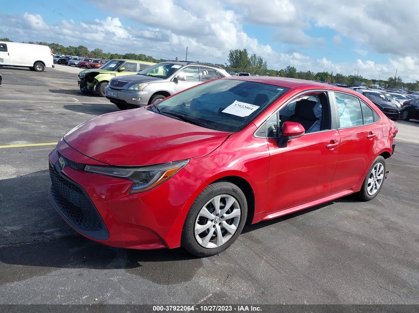 VIN 5YFEPRAE0LP057244 2020 TOYOTA COROLLA LE