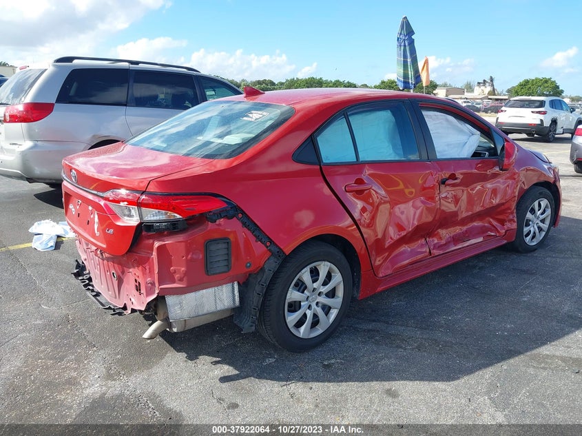 VIN 5YFEPRAE0LP057244 2020 TOYOTA COROLLA LE