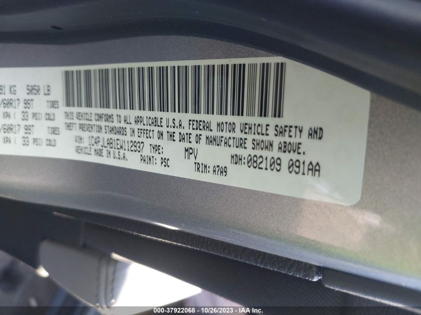 2014 JEEP CHEROKEE SPORT - 1C4PJLAB1EW112937