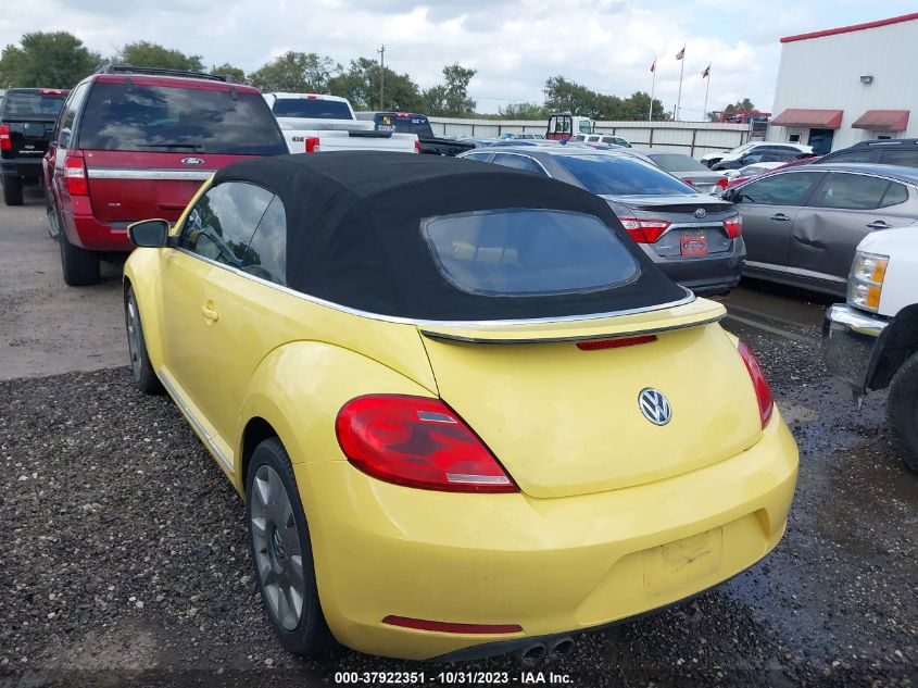 2013 VOLKSWAGEN BEETLE CONVERTIBLE 2.5L W/SOUND/NAV 3VW5X7AT1DM829436