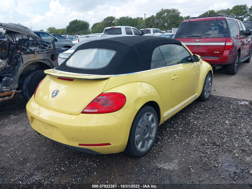 2013 VOLKSWAGEN BEETLE CONVERTIBLE 2.5L W/SOUND/NAV 3VW5X7AT1DM829436