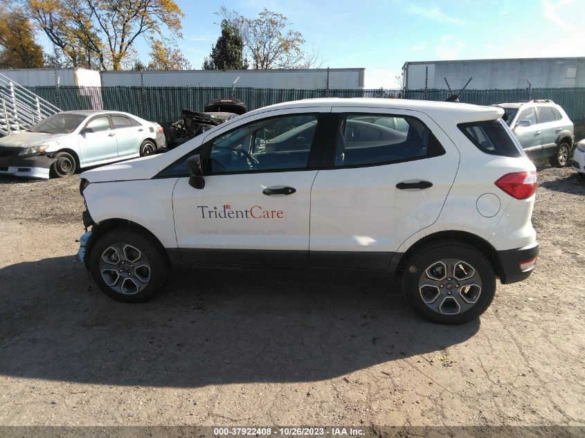 2022 FORD ECOSPORT S - MAJ6S3FL7NC466849