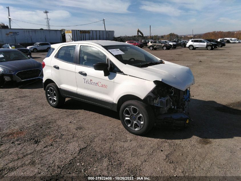 2022 FORD ECOSPORT S - MAJ6S3FL7NC466849