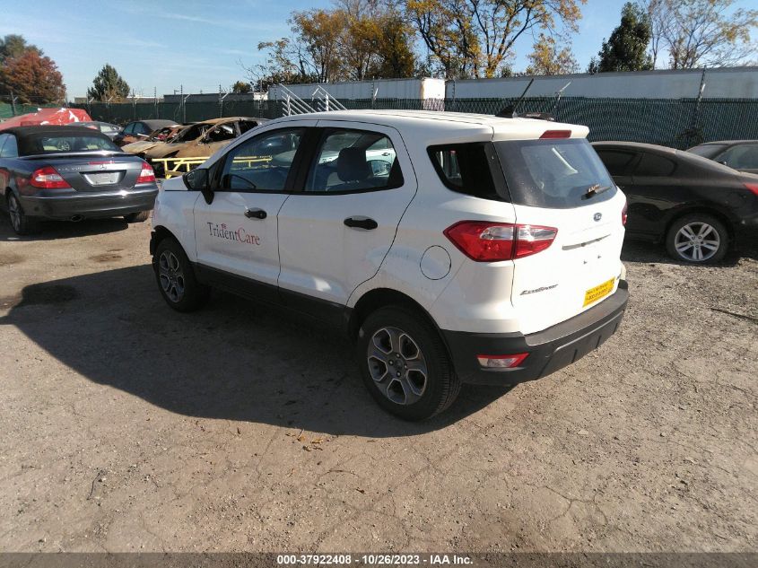 2022 FORD ECOSPORT S - MAJ6S3FL7NC466849