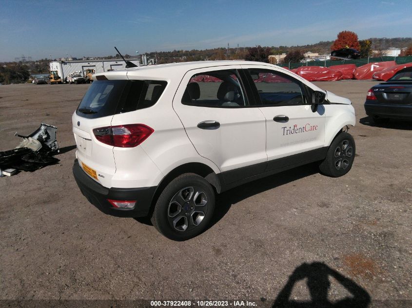2022 FORD ECOSPORT S - MAJ6S3FL7NC466849