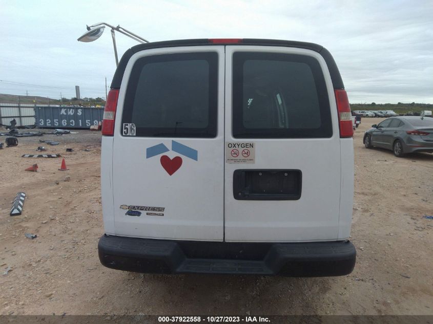 2015 CHEVROLET EXPRESS CARGO VAN 1GCWGGCF8F1280154