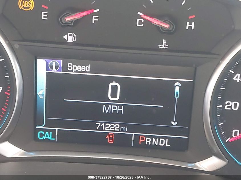 2019 CHEVROLET TRAVERSE LT CLOTH - 1GNERGKW3KJ260581