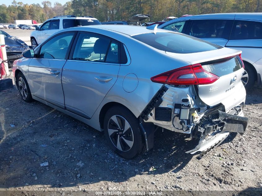 2017 HYUNDAI IONIQ HYBRID SEL - KMHC75LC3HU021016