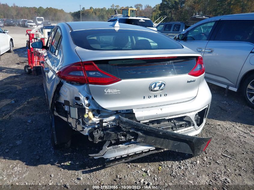 2017 HYUNDAI IONIQ HYBRID SEL - KMHC75LC3HU021016