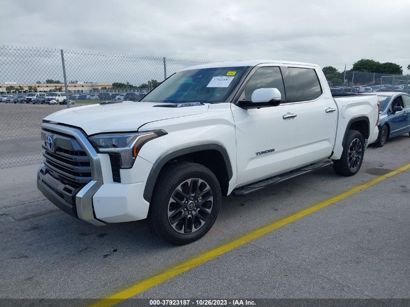 2023 TOYOTA TUNDRA 4WD LIMITED HYBRID 5TFJC5DB2PX038996