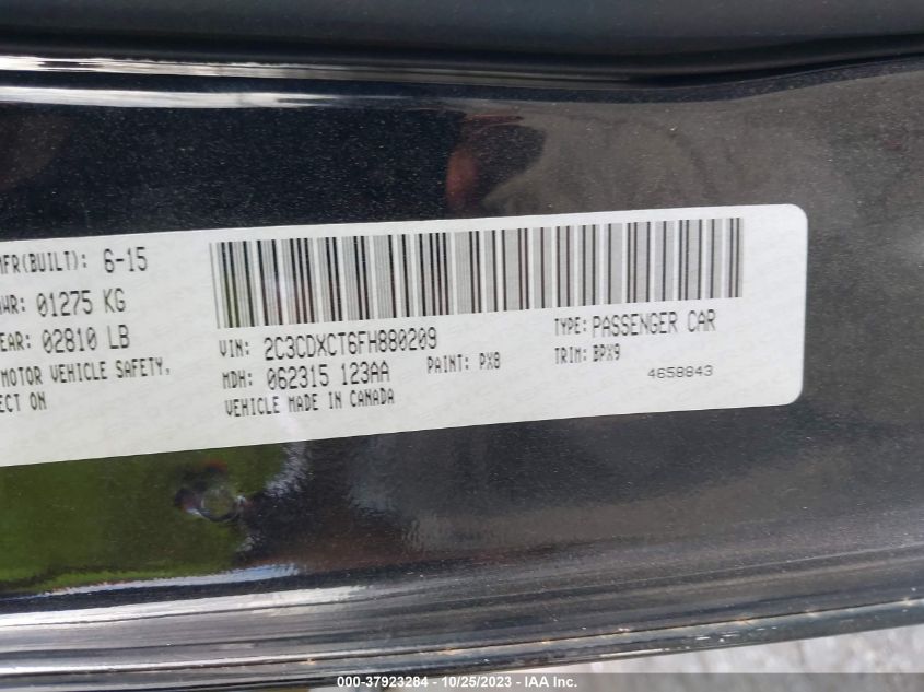 2015 DODGE CHARGER RT - 2C3CDXCT6FH880209