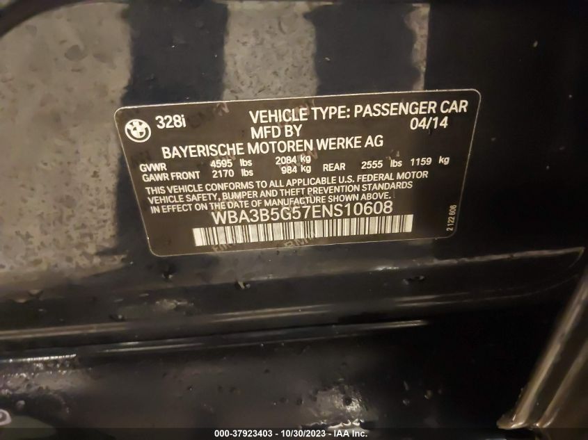 2014 BMW 328I XDRIVE - WBA3B5G57ENS10608