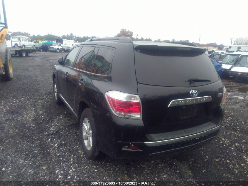 2013 TOYOTA HIGHLANDER HYBRID JTEBC3EH8D2016758