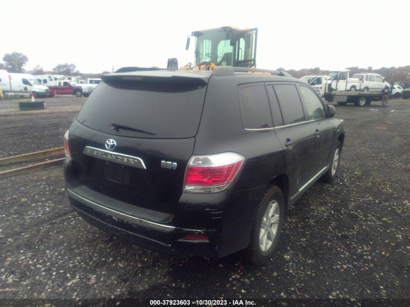 2013 TOYOTA HIGHLANDER HYBRID JTEBC3EH8D2016758