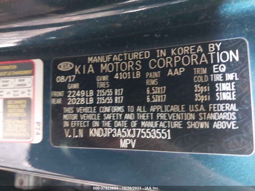 2018 KIA SOUL + - KNDJP3A5XJ7553551
