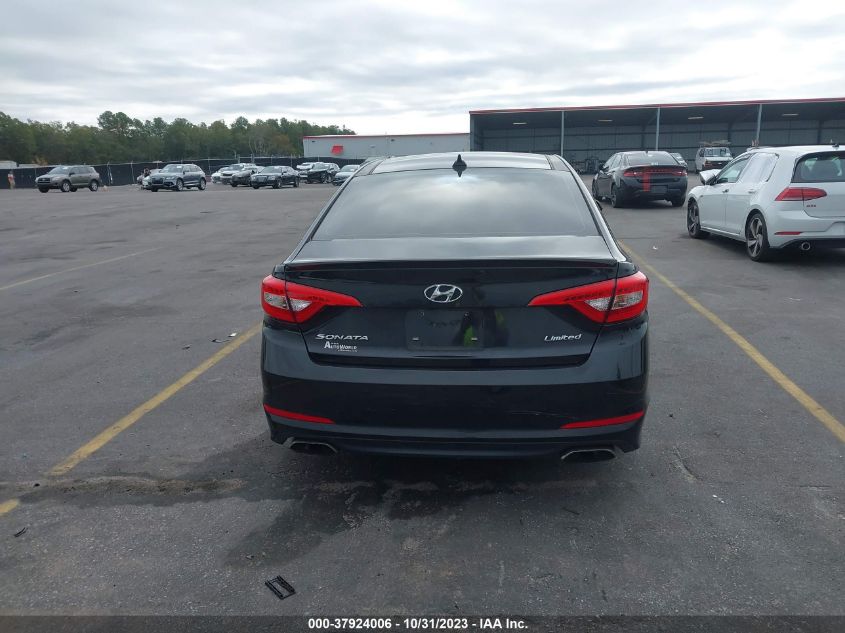 2016 HYUNDAI SONATA 2.4L LIMITED - 5NPE34AF9GH265701