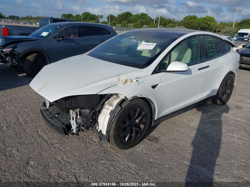 VIN 7SAXCDE55NF359972 2022 TESLA MODEL X