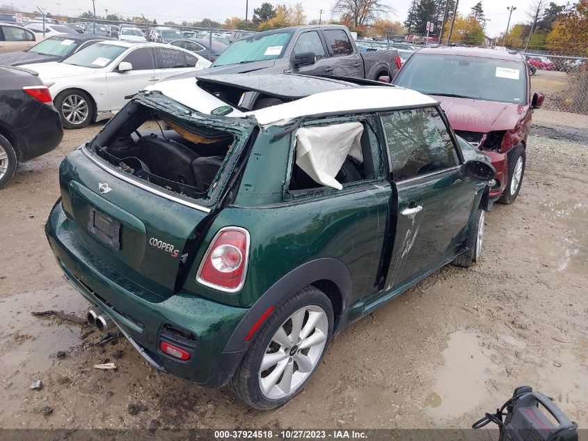 2013 MINI HARDTOP COOPER S WMWSV3C54DT388693