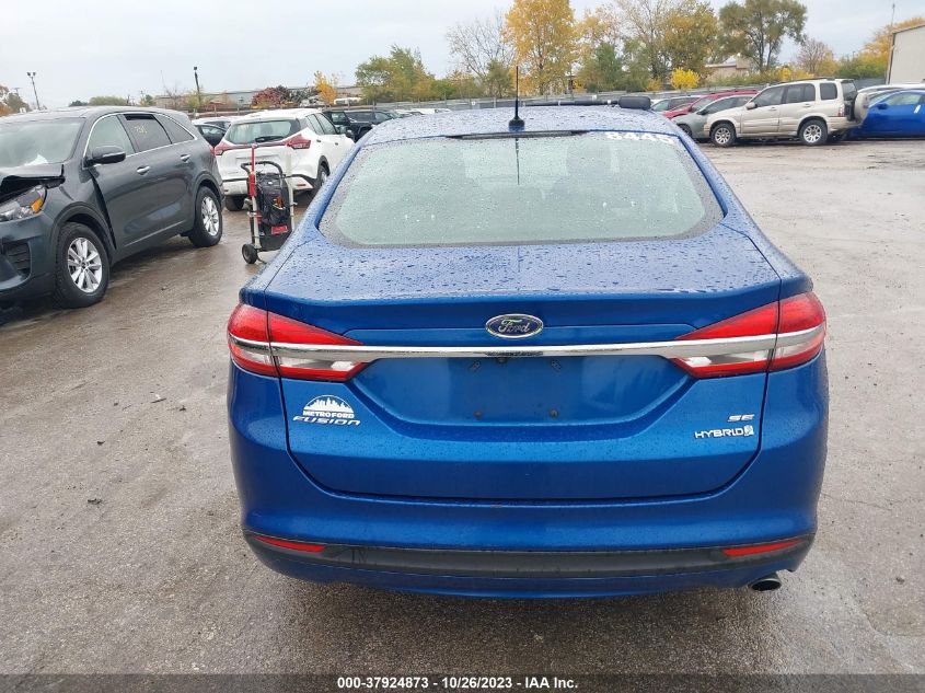 2017 FORD FUSION HYBRID SE - 3FA6P0LUXHR384942
