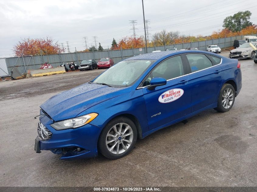 2017 FORD FUSION HYBRID SE - 3FA6P0LUXHR384942