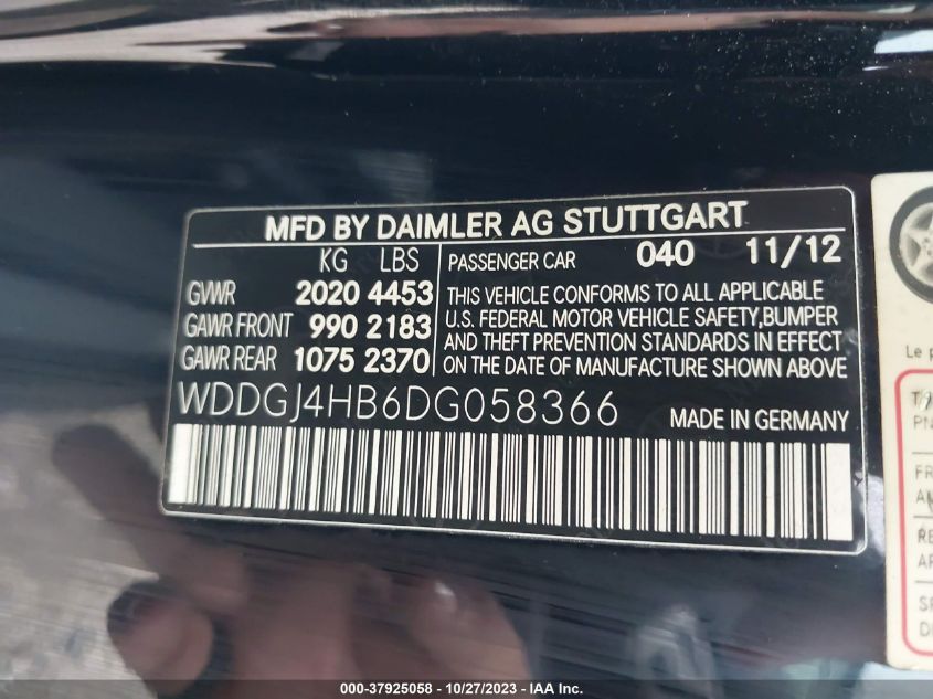 2013 MERCEDES-BENZ C-CLASS C 250 - WDDGJ4HB6DG058366