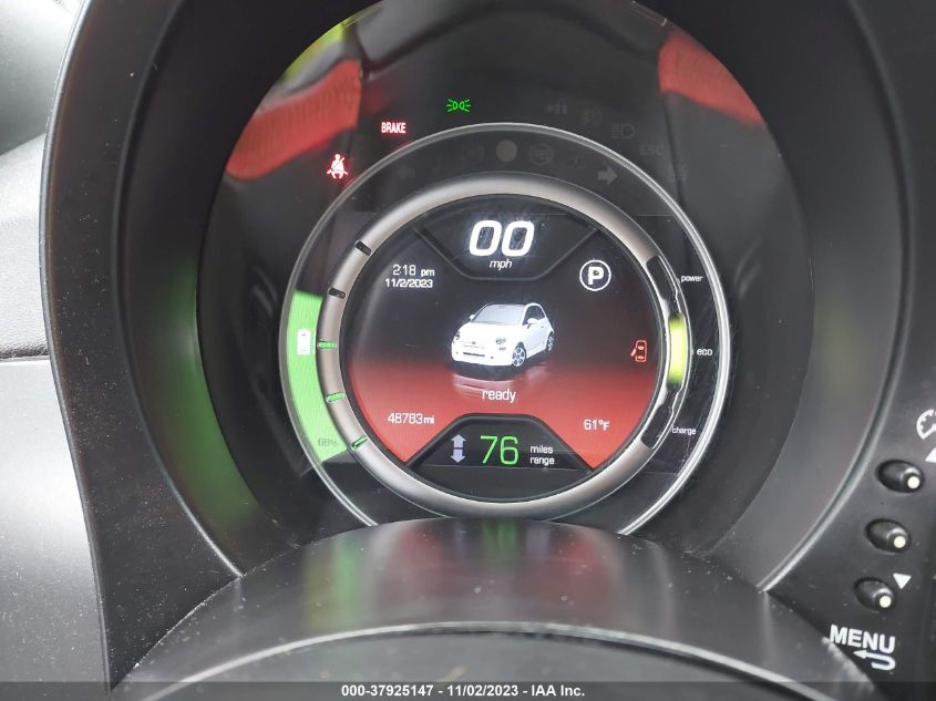 2013 FIAT 500E BATTERY ELECTRIC 3C3CFFGE6DT714096
