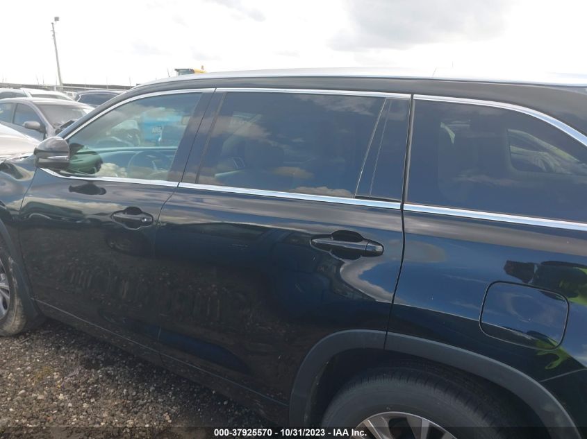 2014 TOYOTA HIGHLANDER XLE - 5TDKKRFH4ES015478