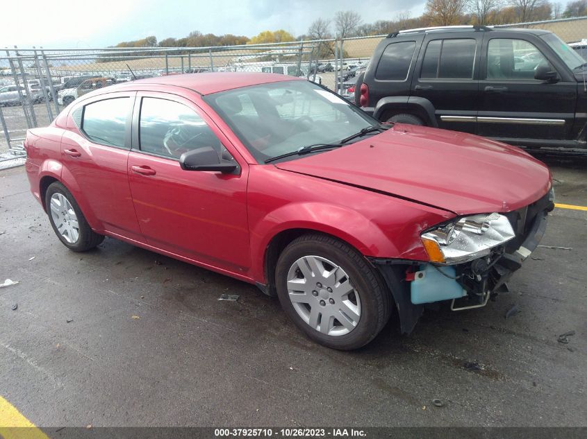 2013 DODGE AVENGER SE - 1C3CDZAG4DN75101