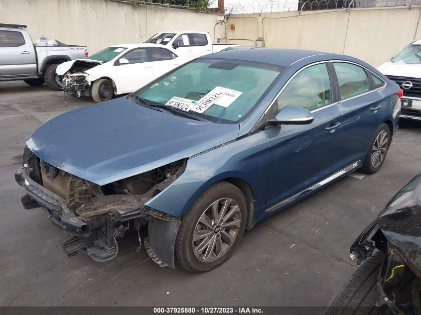 2015 HYUNDAI SONATA 2.4L SPORT - 5NPE34AF6FH233478