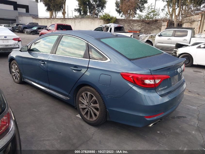 2015 HYUNDAI SONATA 2.4L SPORT - 5NPE34AF6FH233478