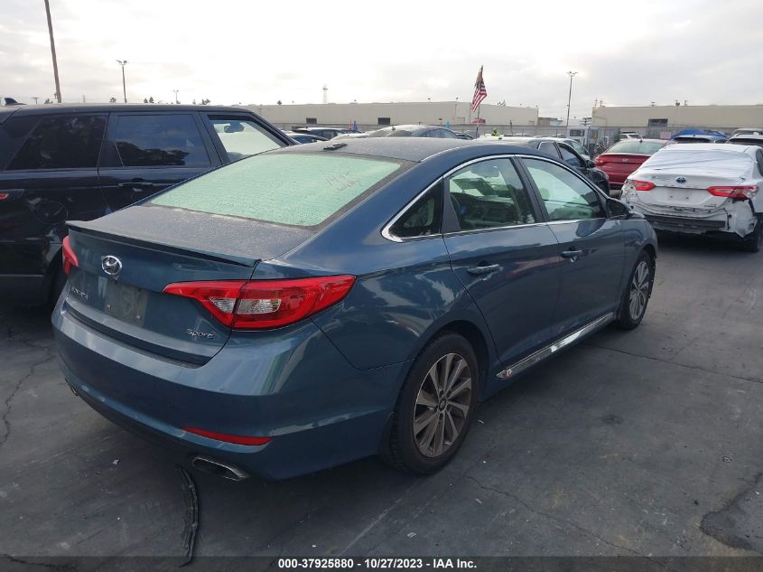 2015 HYUNDAI SONATA 2.4L SPORT - 5NPE34AF6FH233478