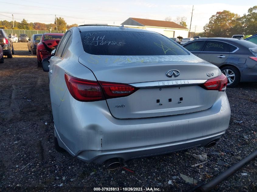2018 INFINITI Q50 3.0T LUXE - JN1EV7AR4JM610672