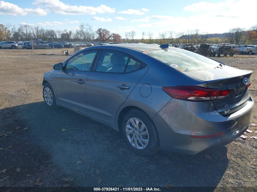2017 HYUNDAI ELANTRA SE - KMHD74LF3HU370878