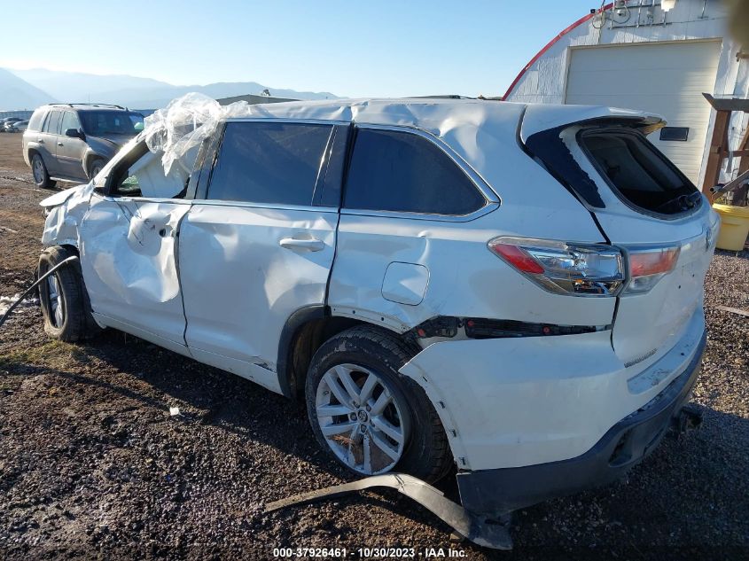 2016 TOYOTA HIGHLANDER LE/LE PLUS - 5TDBKRFHXGS274334