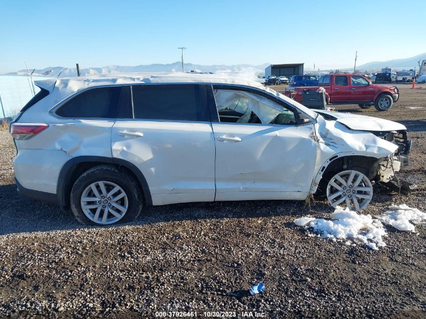 2016 TOYOTA HIGHLANDER LE/LE PLUS - 5TDBKRFHXGS274334