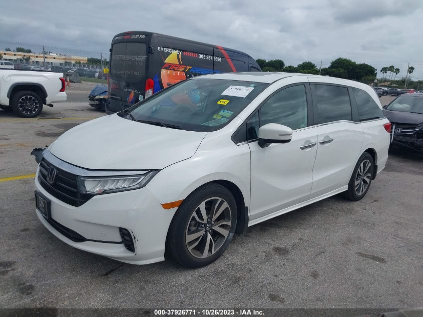 VIN 5FNRL6H87MB008308 2021 HONDA ODYSSEY TOURING