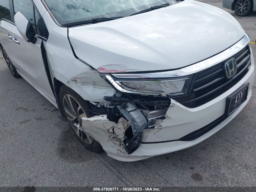 VIN 5FNRL6H87MB008308 2021 HONDA ODYSSEY TOURING