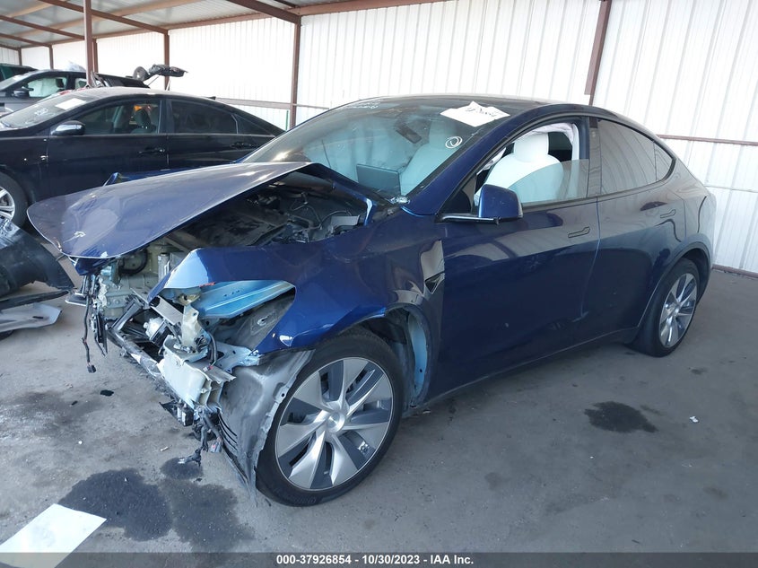 VIN 7SAYGDEE7NF312032 2022 TESLA MODEL Y