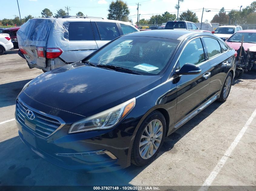 2015 HYUNDAI SONATA 2.4L LIMITED - 5NPE34AF7FH192388