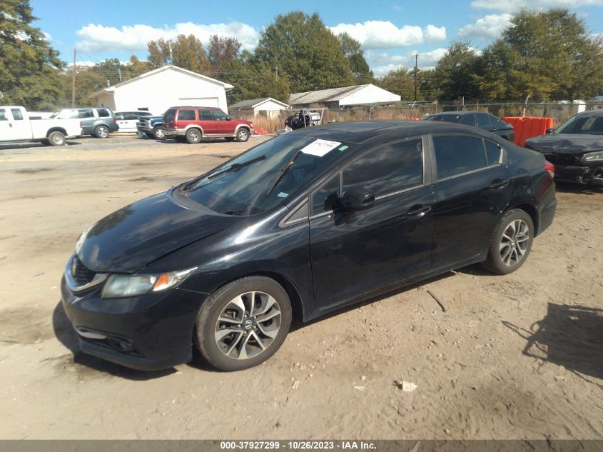 2013 HONDA CIVIC SDN EX-L - 19XFB2F90DE204462