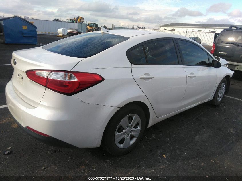 2016 KIA FORTE LX - KNAFX4A66G5497128