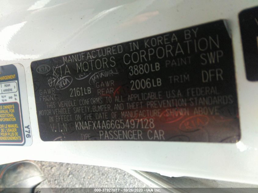 2016 KIA FORTE LX - KNAFX4A66G5497128