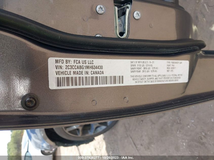 2021 CHRYSLER 300 300S - 2C3CCABG1MH634430