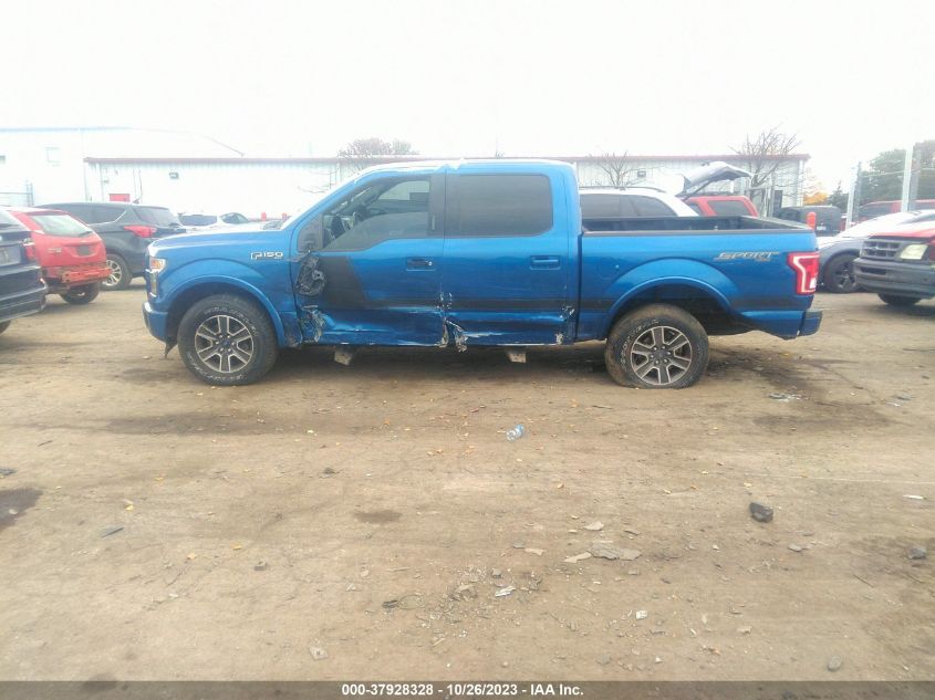 VIN 1FTEW1EP8HFA65803 2017 FORD F-150 XL/XLT/LARIAT