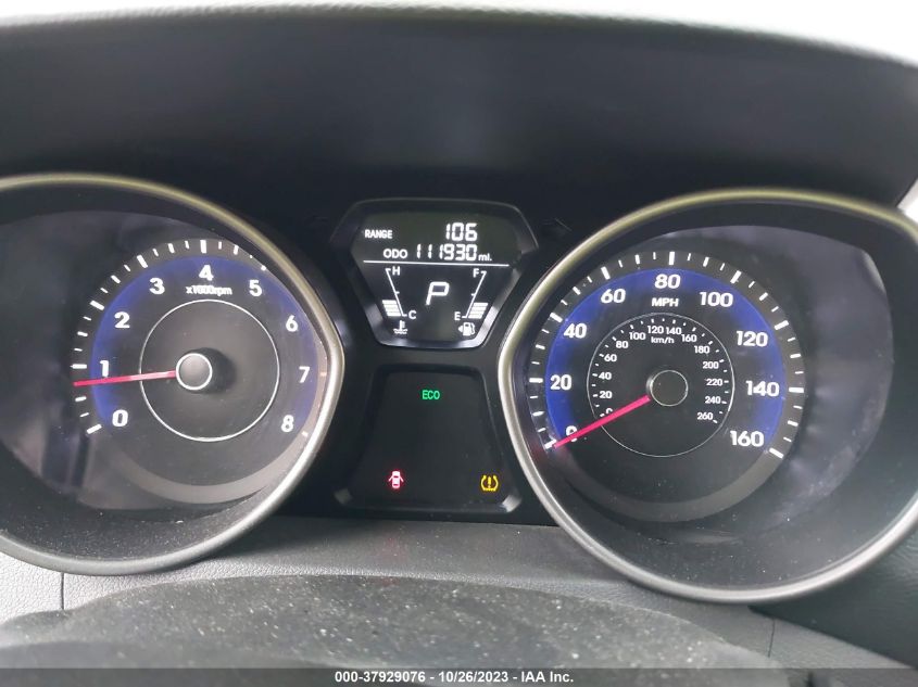 2013 HYUNDAI ELANTRA LIMITED - 5NPDH4AE7DH370320