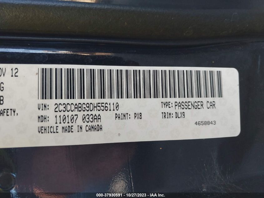 2013 CHRYSLER 300 300S - 2C3CCABG9DH556110